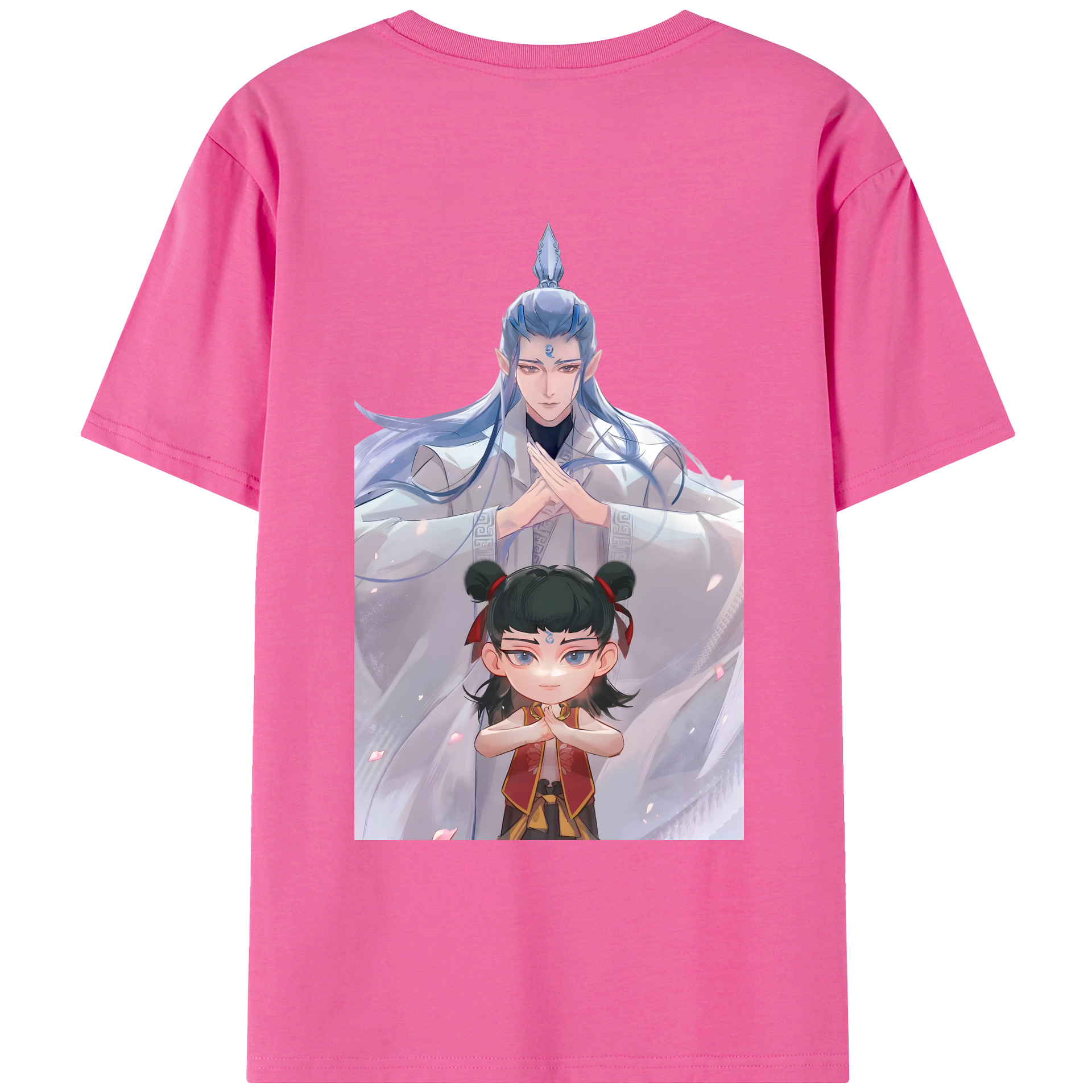 （画像用） Ne Zha 2 ナタ 魔童の大暴れ レディース半袖Tシャツ(バックプリント)